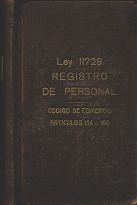 Ley 11.729 Registro de Personal