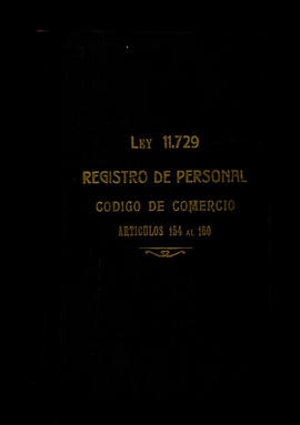 Ley 11.729 Registro de Personal