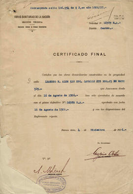 [Certificado final]