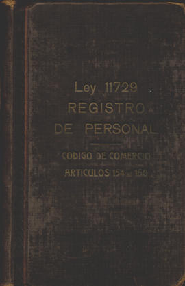 Ley 11.729 Registro de Personal