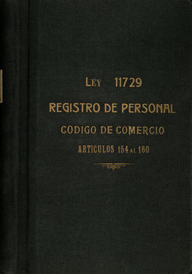 Ley 11.729 Registro de Personal