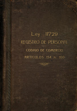 Ley 11.729 Registro de Personal