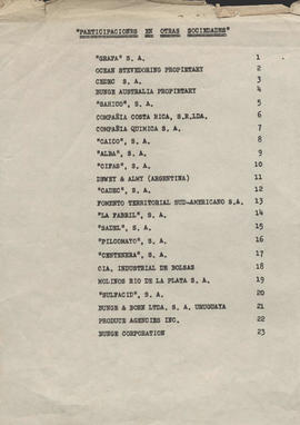 Participaciones en otras sociedades