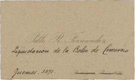 [Tarjeta personal  de Pablo R. Fernandez]