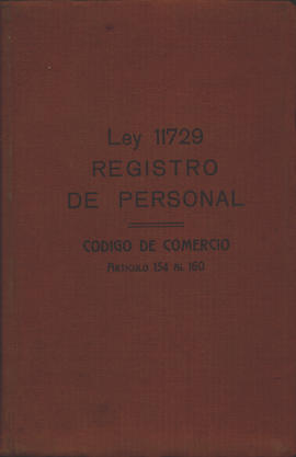Ley 11.729 Registro de Personal