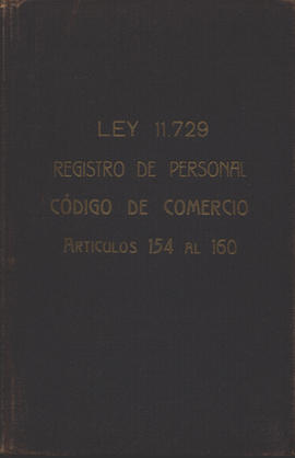 Ley 11.729 Registro de Personal